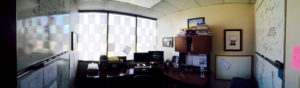 Allan Sturm pano of his office at DIY Technologies in Tucson Arizona