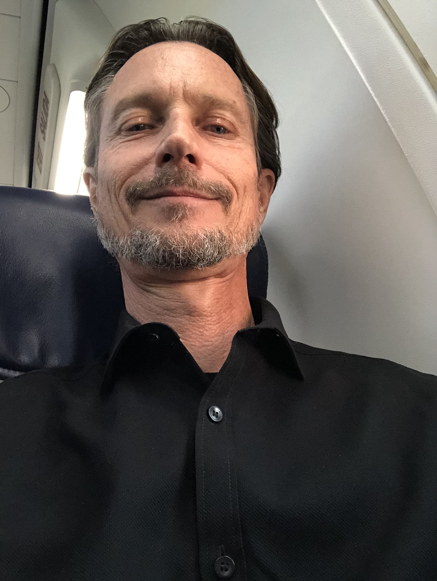 Allan Sturm Selfie in Airplane