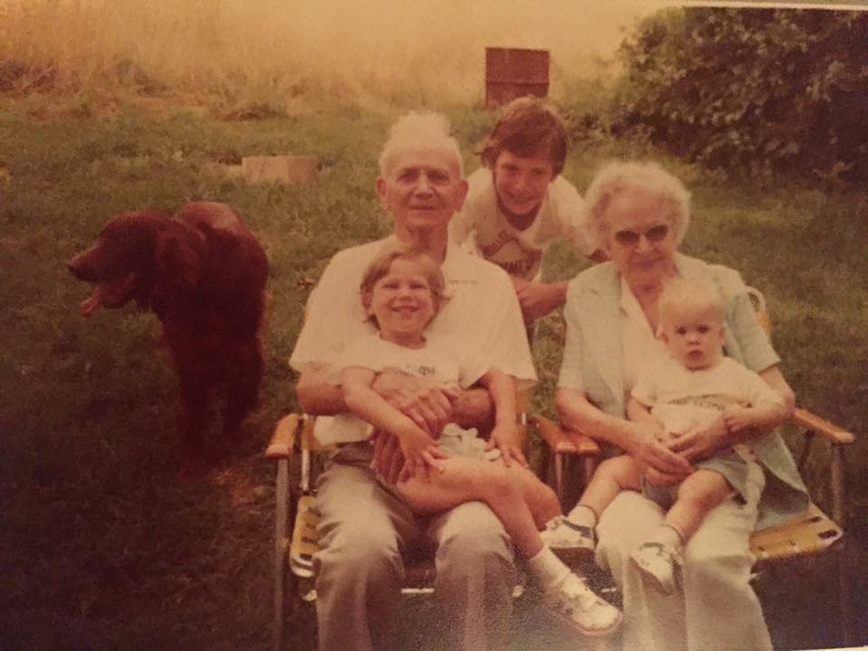 Allan Sturm with Great Grandpa & Grandma, brothers Augie and Andy