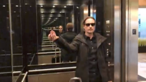 Allan Sturm elevator infinity selfie in Denver Colorado MiTek Headquaters